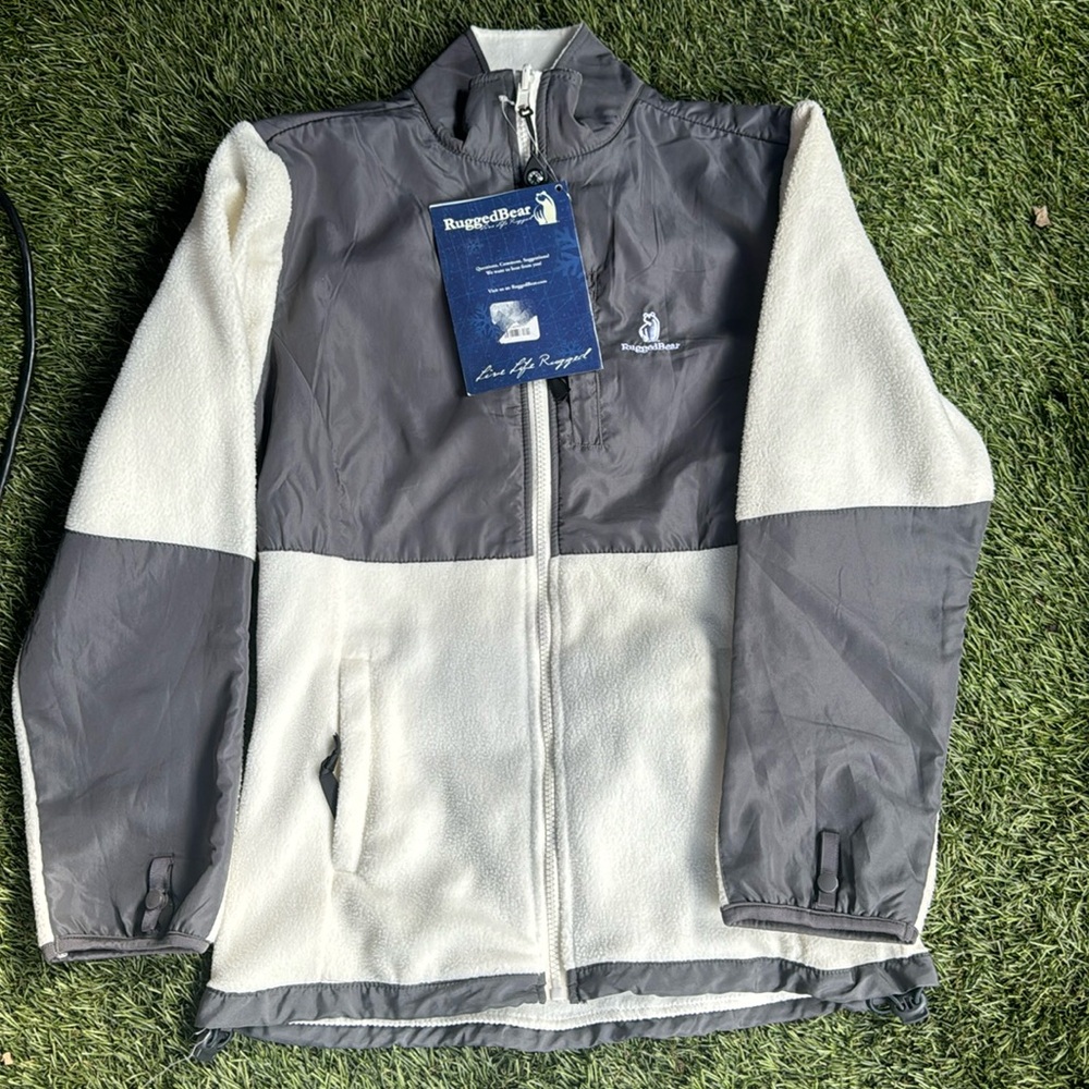 🍁 Rugged Bear Fleece Jacket w/Compass